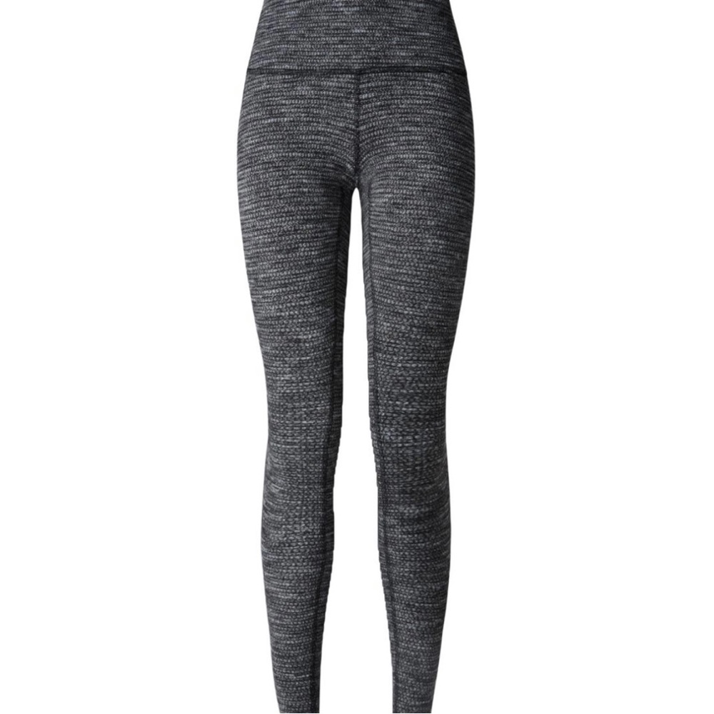 Lululemon Wunder Under Pant III in Coco Pique Black White